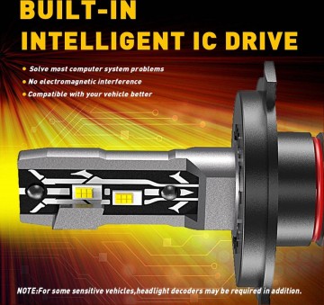 TopLEDverlichting.nl H4 Mini Perfect Fit Bi-LED Dimlicht & Grootlicht Canbus (2 stuks) foto 5