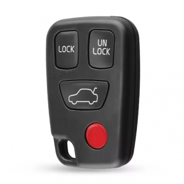 TopLEDverlichting.nl Volvo 850 / 960 / C30 / C70 / S40 / S60 / S70 / S80 / S90 / V40 / V70 / V90 / XC70 / XC90 / 4 knops / 4 knoppen / Autosleutel behuizing foto 1