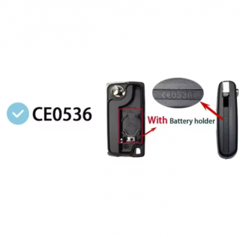 TopLEDverlichting.nl Peugeot en Citroën / Sleutelbaard HU83 / Sleutelcode CE0536 / 3 knops / Achterklep knop / 3 knoppen  Autosleutel behuizing foto 7