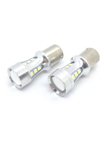 TopLEDverlichting.nl BA15S 1156 P21W High Power LED Canbus dagrijverlichting (set) foto 3