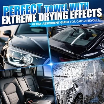 TopLEDverlichting.nl Super Auto Droogdoek – Microvezel doek – Extreem Zacht – Zeer Absorberend – Droogt uw auto gemakkelijk en snel na het auto wassen – Streeploos resultaat – Voorkom Kalk druppels – Wasbaar foto 13