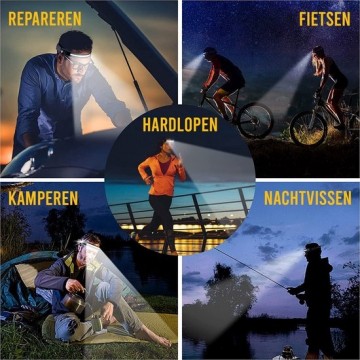 TopLEDverlichting.nl Hoofdlamp LED met oplaadbare Accu - Erg Fel - Hoofd werklamp - Waterproof - Inclusief laadkabel foto 5