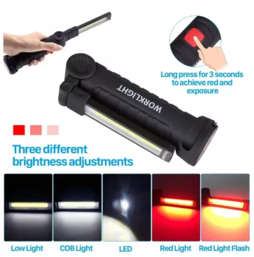 TopLEDverlichting.nl Grote LED Oplaadbare Accu Werklamp met magneet en oplaadkabel foto 5