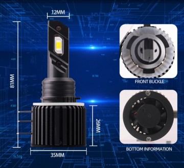 TopLEDverlichting.nl H15 High Power LED Canbus Audi, VW, Skoda, Mercedes, Mazda (set, 2 stuks) foto 5