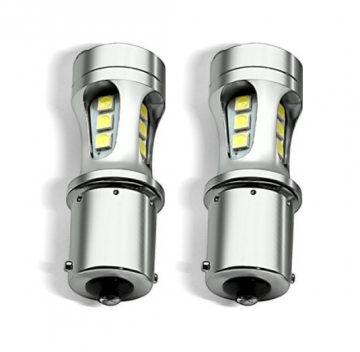 TopLEDverlichting.nl BA15S P21W 1156 LED lampen Reverse Lights Wit Licht Canbus (2 stuks) foto 1