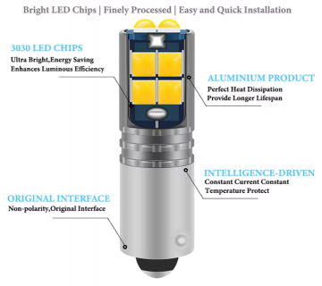 TopLEDverlichting.nl BAY9S H21W LED Extra Fel Canbus (set) foto 4