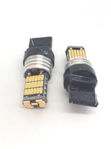 TopLEDverlichting.nl T20 7440 WY21W LED Oranje Canbus knipperlichten (set) foto 3