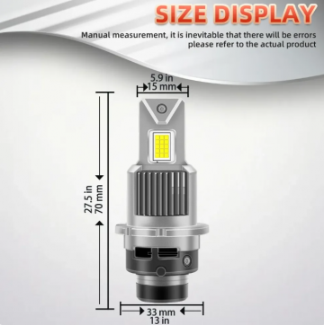 TopLEDverlichting.nl D2S Perfect Fit LED Canbus dimlicht, grootlicht (set) foto 5