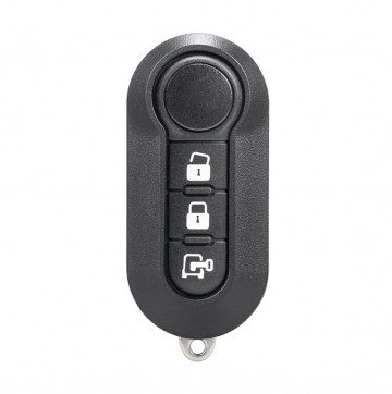 TopLEDverlichting.nl Fiat 500 / Panda / Punto / Bravo / Ducato / Lancia / Iveco Daily / Peugeot Boxter / Citroën Jumper / 3 knops / 3 knoppen / Autosleutel behuizing foto 1