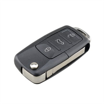 TopLEDverlichting.nl VW / Volkswagen / VAG / Skoda / Sleutelbaard HU66 / 3 + 1 knops / Achterklep Knop / Paniek knop / Panic knop / 3 + 1 knoppen / Autosleutel behuizing foto 2