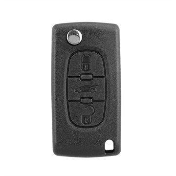 TopLEDverlichting.nl Peugeot en Citroën / Sleutelbaard HU83 / Sleutelcode CE0523 / 3 knops / Achterklep knop / 3 knoppen  Autosleutel behuizing foto 7