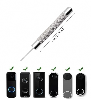 TopLEDverlichting.nl Sterke Metalen Pin voor Eufy Deurbel - Demonteren / Verwijderen Video Deurbel foto 1