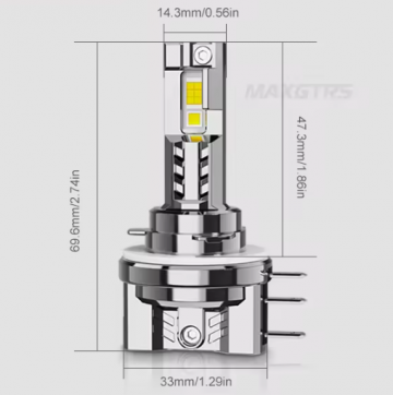 TopLEDverlichting.nl H15 LED Canbus dagrijverlichting grootlicht (set) foto 2