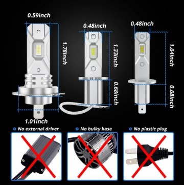 TopLEDverlichting.nl H3 Mini Perfect Fit LED Canbus (2 stuks) foto 4