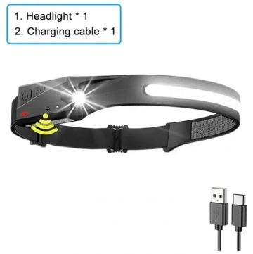 TopLEDverlichting.nl Hoofdlamp LED met oplaadbare Accu - Erg Fel - Hoofd werklamp - Waterproof - Inclusief laadkabel foto 1