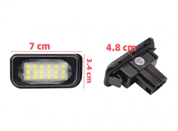 TopLEDverlichting.nl LED kentekenverlichting Canbus Geschikt voor Mercedes (set) foto 2