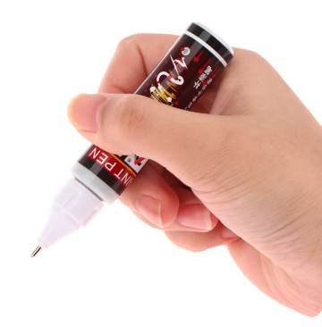 TopLEDverlichting.nl Lakstift Donker Blauw Metallic - Kwastje en Pen in één - Schade herstel - Dark Blue Pearl - 12ml foto 2