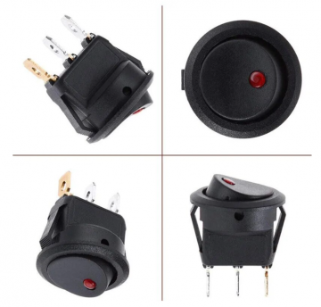 TopLEDverlichting.nl 5 stuks Schakelaar met LED indicatielampje / Tuimelschakelaar / Wipschakelaar / Rood / Oranje / Geel / Groen / Blauw foto 18