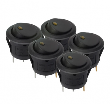 TopLEDverlichting.nl 5 stuks Schakelaar met LED indicatielampje / Tuimelschakelaar / Wipschakelaar / Rood / Oranje / Geel / Groen / Blauw foto 3