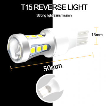 TopLEDverlichting.nl T15 W16W High Power LED Canbus achteruitrijverlichting (set) foto 3