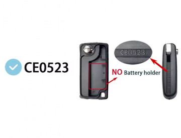 TopLEDverlichting.nl Peugeot en Citroën / Sleutelbaard VA2 / Sleutelcode CE0523 / 3 knops / Achterklep knop / 3 knoppen Autosleutel behuizing foto 6