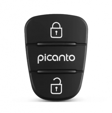 TopLEDverlichting.nl Kia Picanto Rubberen Knoppen / 2 knops / 2 knoppen / Voor Autosleutel behuizing foto 1