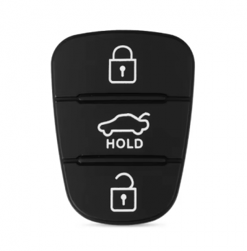 TopLEDverlichting.nl Kia Rubberen Knoppen / 3 knops / Achterklep Hold knop / 3 knoppen / Voor Autosleutel behuizing foto 1