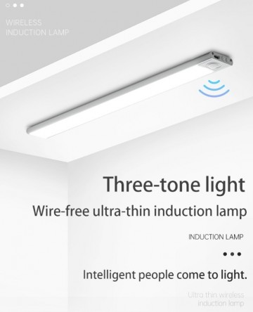 TopLEDverlichting.nl Draadloze 40cm LED bewegingssensor Kledingkast / Kelder / Garage / Keuken / Trap / Schuur Light Motion Sensor Oplaadbaar Zwart foto 3