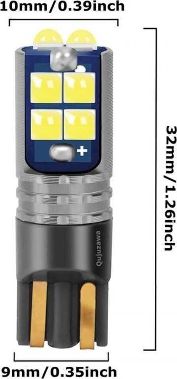 TopLEDverlichting.nl T10 W5W LED Extra Fel Canbus (set) foto 2