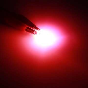 TopLEDverlichting.nl T10 W5W LED Transparant Kleur rood licht (set) foto 3