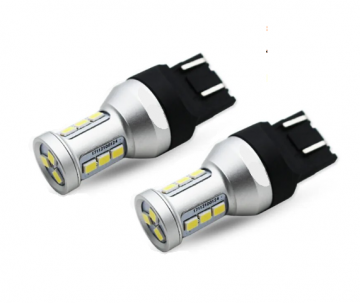 TopLEDverlichting.nl T20 7443 W21/5W Duplo High Power LED Canbus stadslicht (set) foto 1