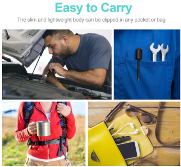 TopLEDverlichting.nl LED Militaire Zaklamp Pen 13cm - Wit Licht 600 Lumen - Sterk Aluminium - Waterproof - Inclusief AAA Batterijen foto 12