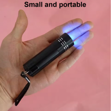 TopLEDverlichting.nl UV-Zaklamp - UV Lamp - Ultraviolet Light – LED Blacklight – Fosforlamp - Fluoresceert – Echtheid Geld, ID Kaart & Postzegels Controleren foto 5